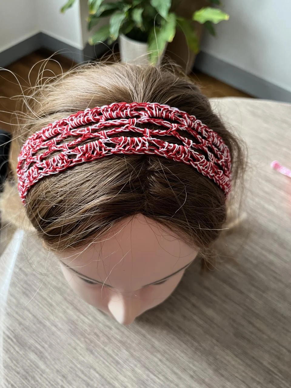 Bandeau Serre tête Headband Stirnband Hoofdband Venda 1m10 Algodão Vermelho Branco Tai – photo 2